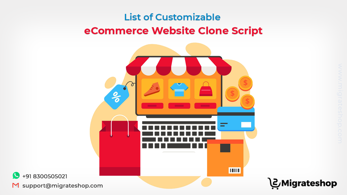 List of Customizable eCommerce Website Clone Script