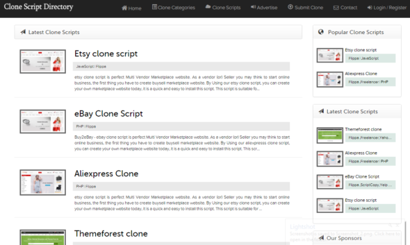 PHP Clone Scripts Directory with Paypal