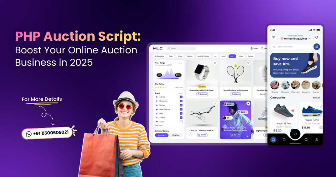 php auction script