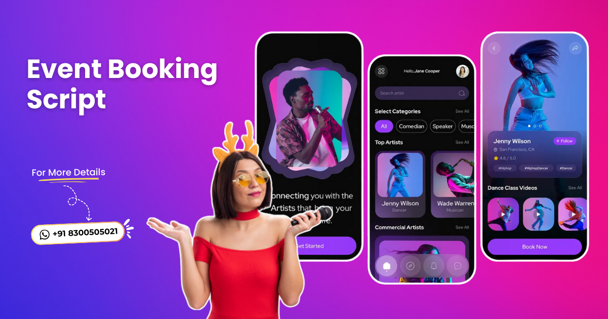 event booking script