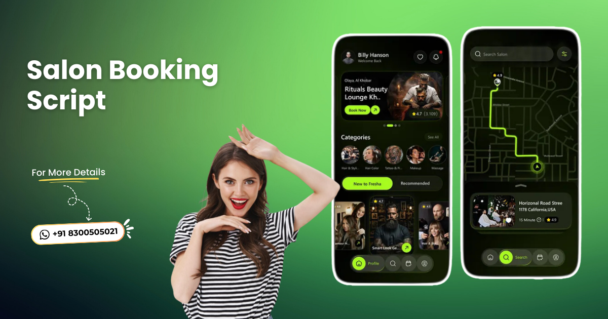 salon booking script